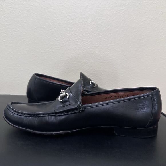 Allen Edmonds VERONA II Men\'s Italian Horsebit Loafers 12 D Black Dress READ main image 6